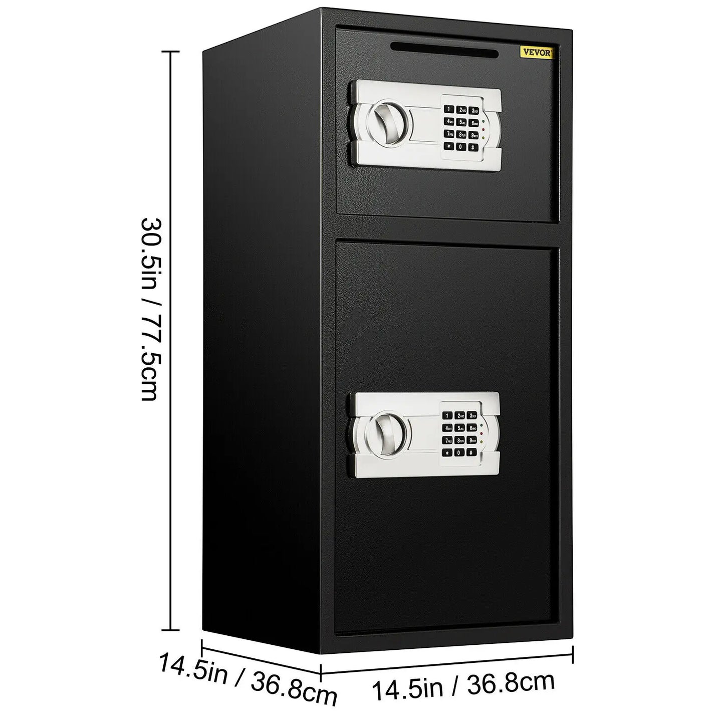SucceBuy Double Door Safe Box With Electronic Lock Office