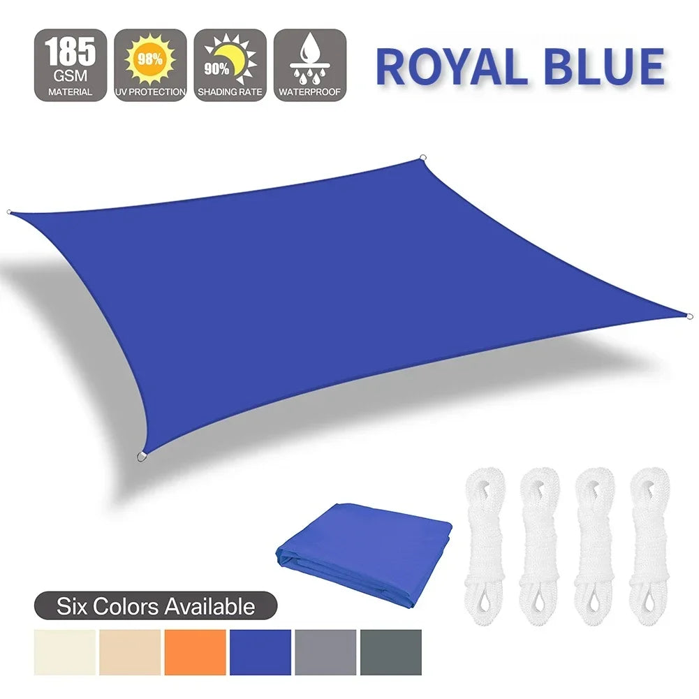 Waterproof Shade Sail Outdoor Sun Shelter For Patio UV Protection