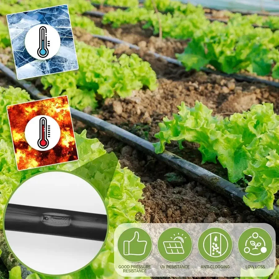 XMSJ Drip Irrigation Kit With Drip Tape System For Gardens