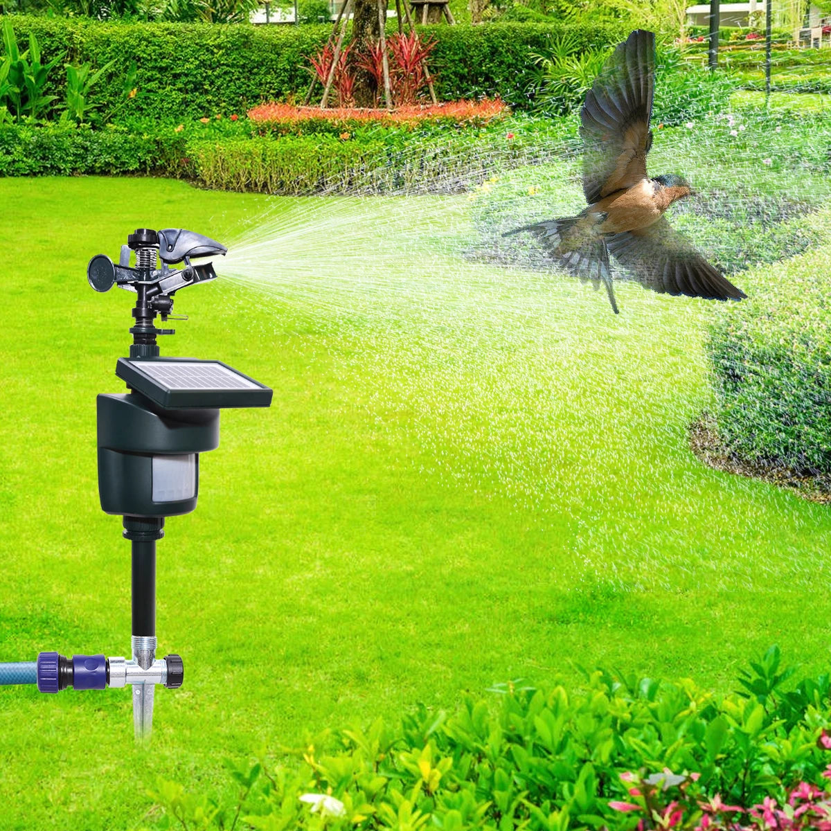 Yardeen Motion Activated Sprinkler With Solar Panels Deters Animals