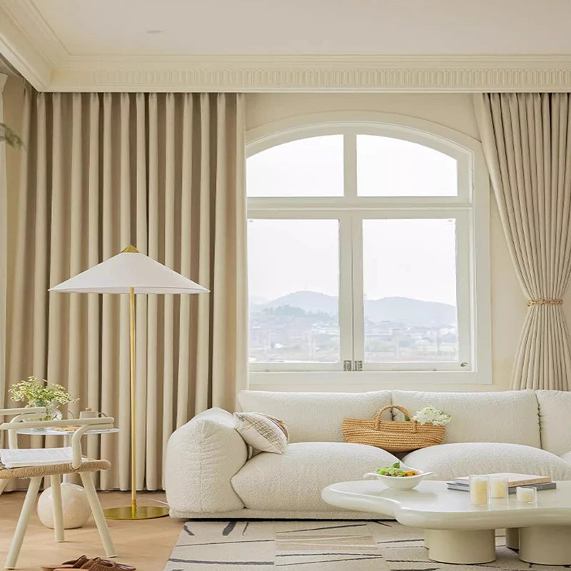 NONECN 2 Piece Blackout Curtain for Living Room and Bedroom