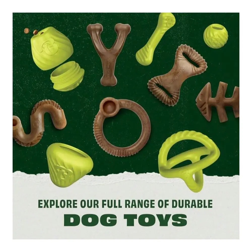 XMSJ Pawbler Natural Rubber Interactive Enrichment Treat And Kibble Toy