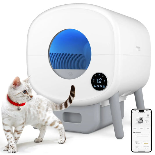 Smart Self Cleaning Cat Litter Box With App Control