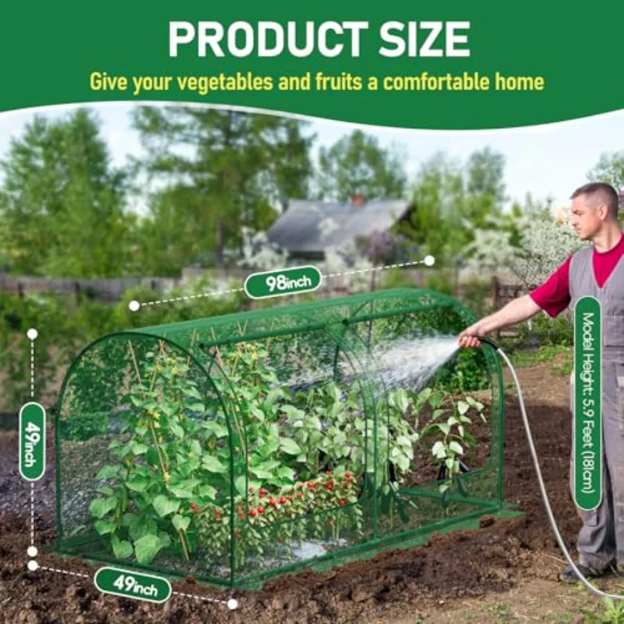 Garden Plant Netting Mesh Cover For Raised Bed Protects Vegetables