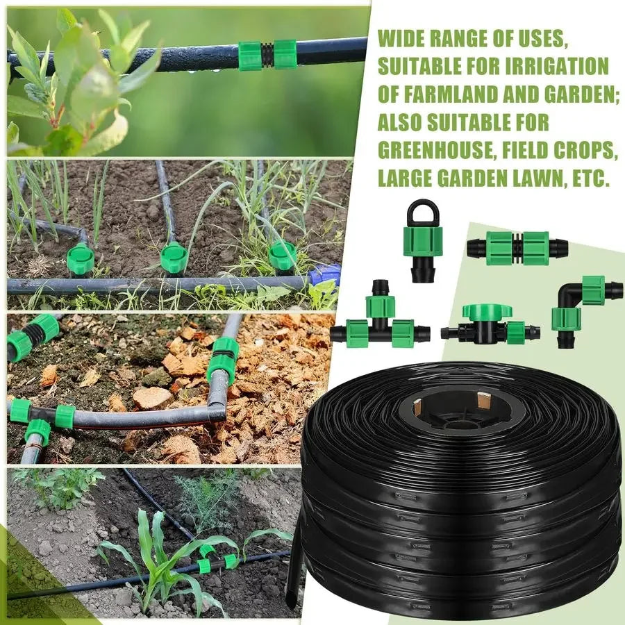 XMSJ Drip Irrigation Kit With Drip Tape System For Gardens