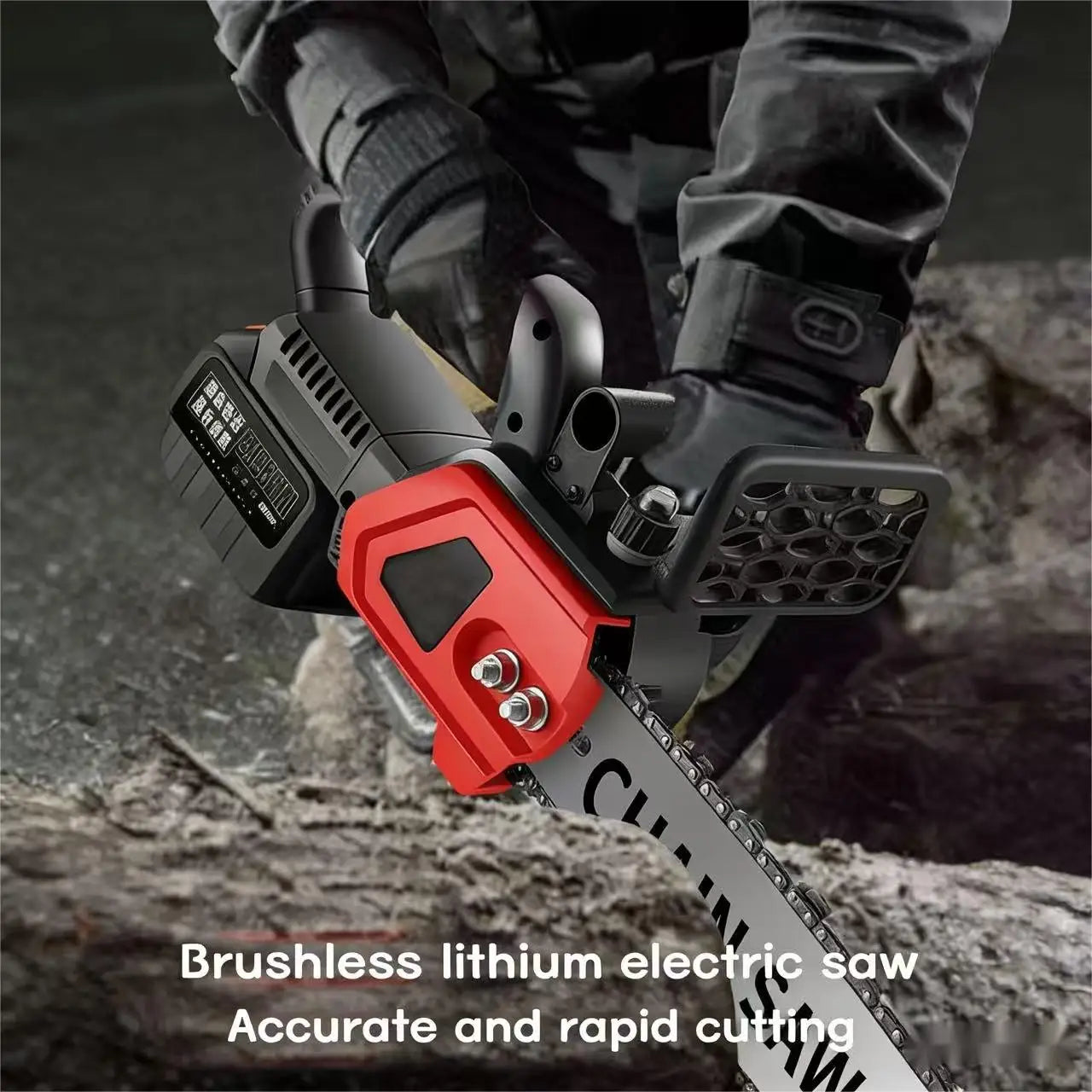 Portable Outdoor Cordless Electric Saw With Dual Batteries