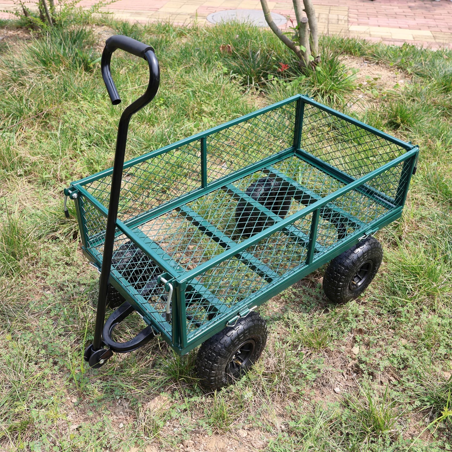 Wagon Cart Garden Cart For Firewood Transport And Hauling