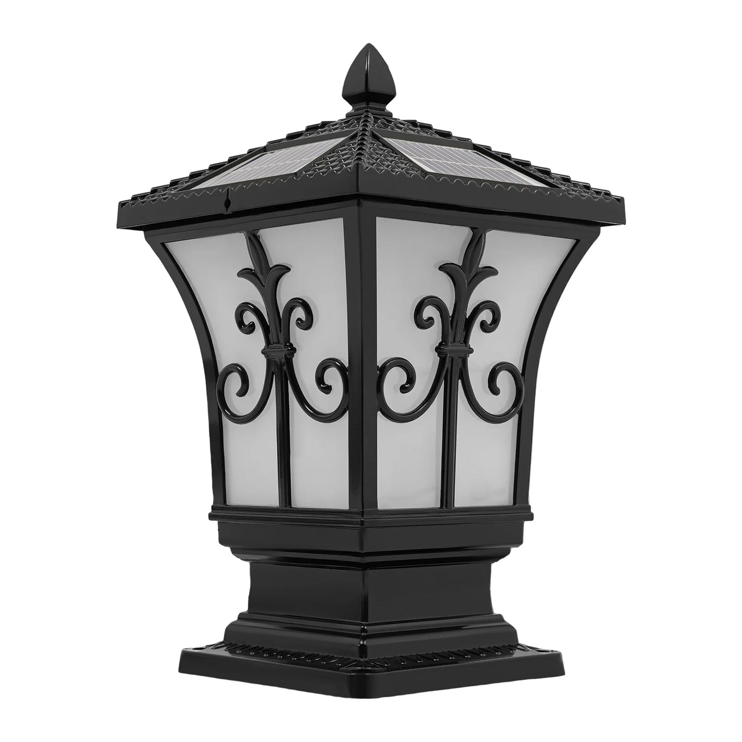 Outdoor Solar Post Light 85 To 265V With Remote Control IP44 Waterproof Pillar