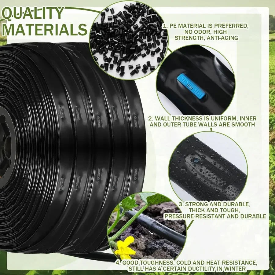 XMSJ Drip Irrigation Kit With Drip Tape System For Gardens