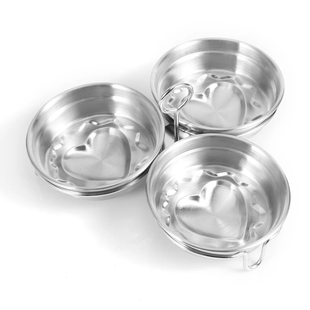 Romellar 304 Stainless Steel DIY Heart Shape Egg Shaper Mold
