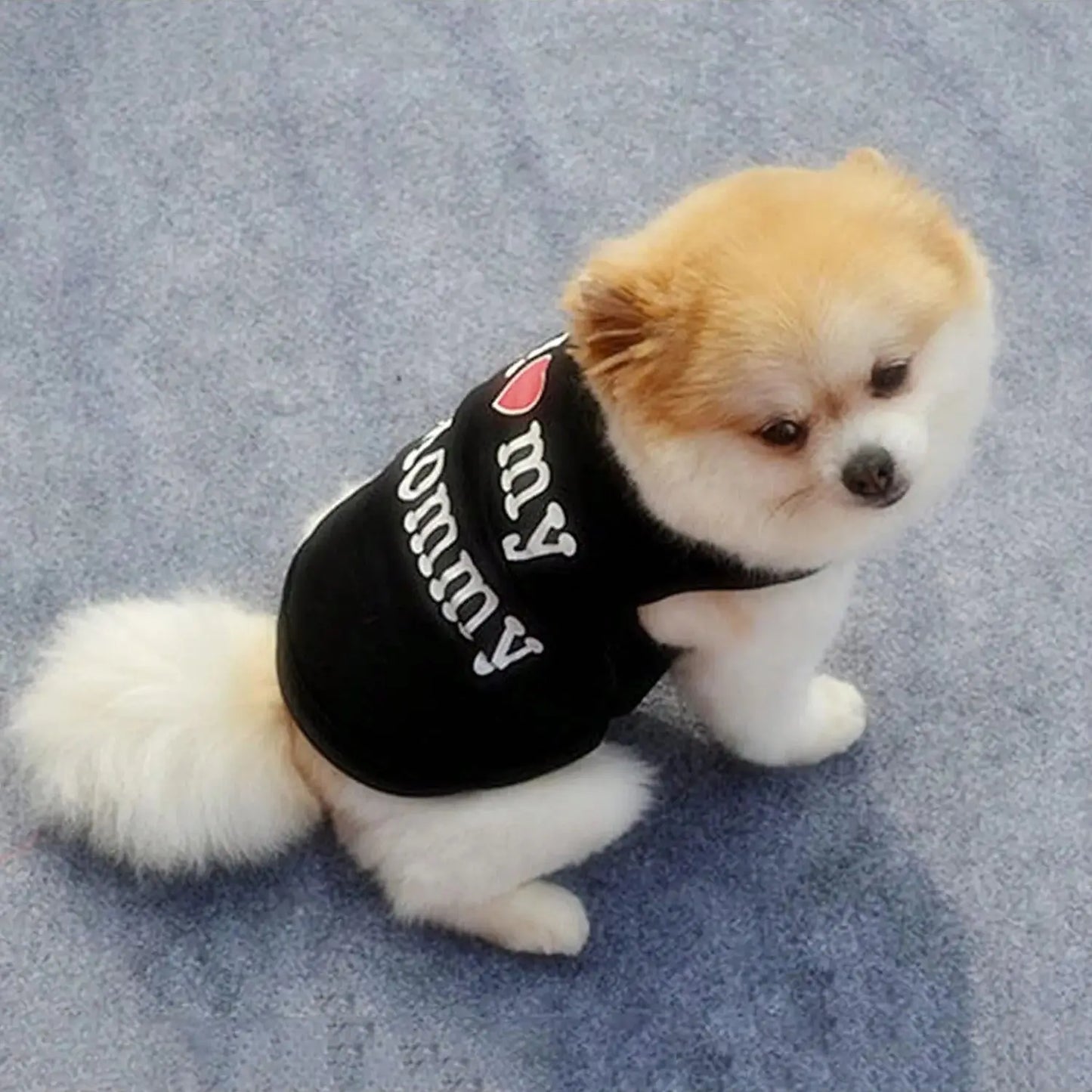 I Love My Daddy Mommy Dog Vest T Shirt PremiumQuality