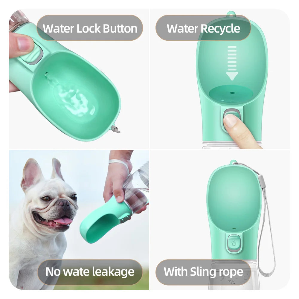 Holapet Portable Dog Water Bottle Leakproof For Dogs And Cats