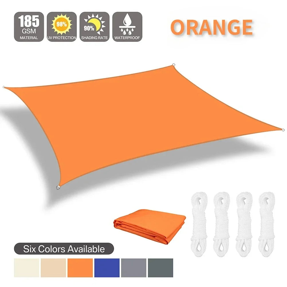 Waterproof Shade Sail Outdoor Sun Shelter For Patio UV Protection
