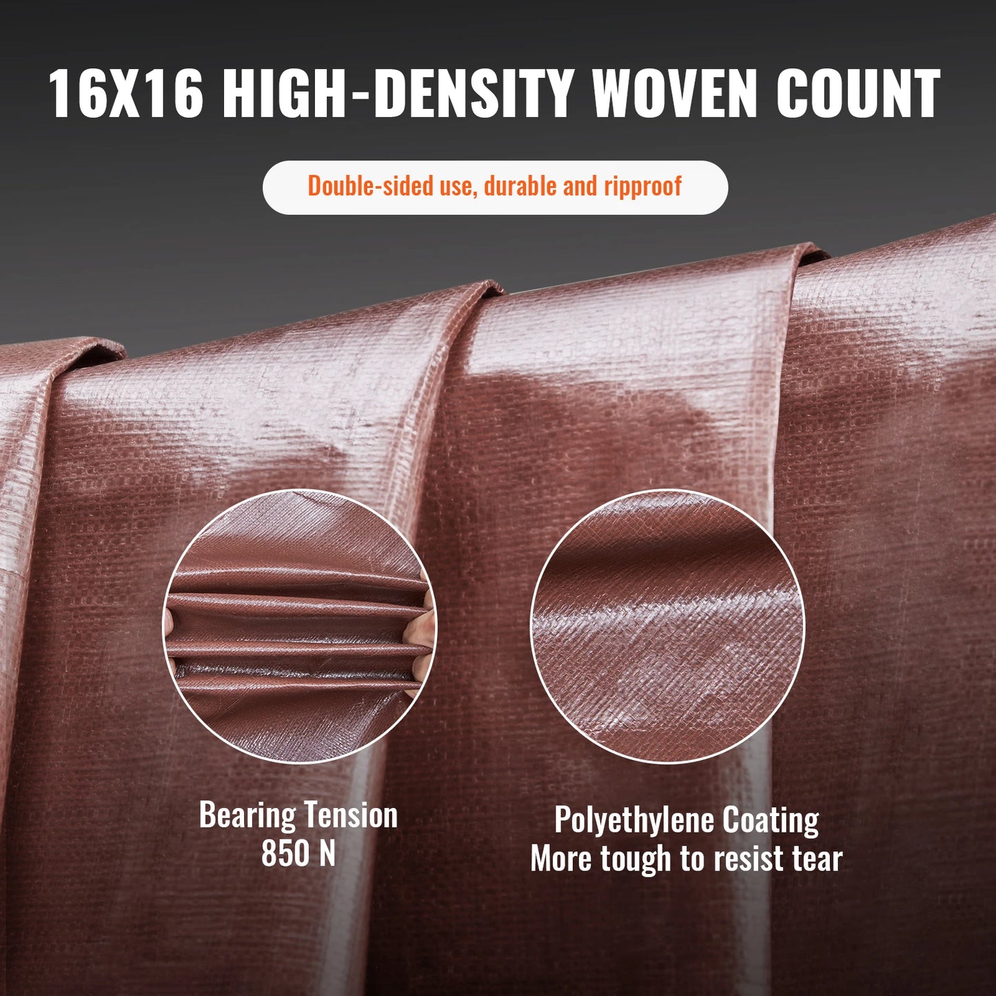 SucceBuy Heavy Duty Waterproof Tarp With Grommets For Outdoor Use