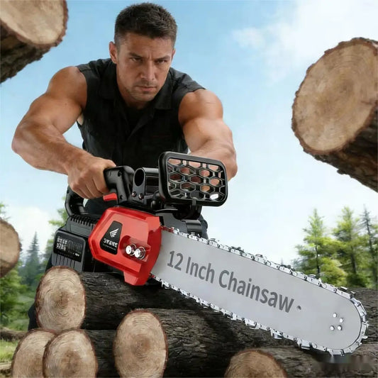 Portable Outdoor Cordless Electric Saw With Dual Batteries