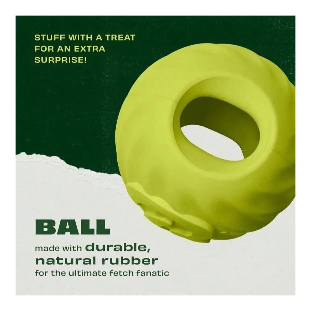 XMSJ Pawbler Natural Rubber Interactive Enrichment Treat And Kibble Toy