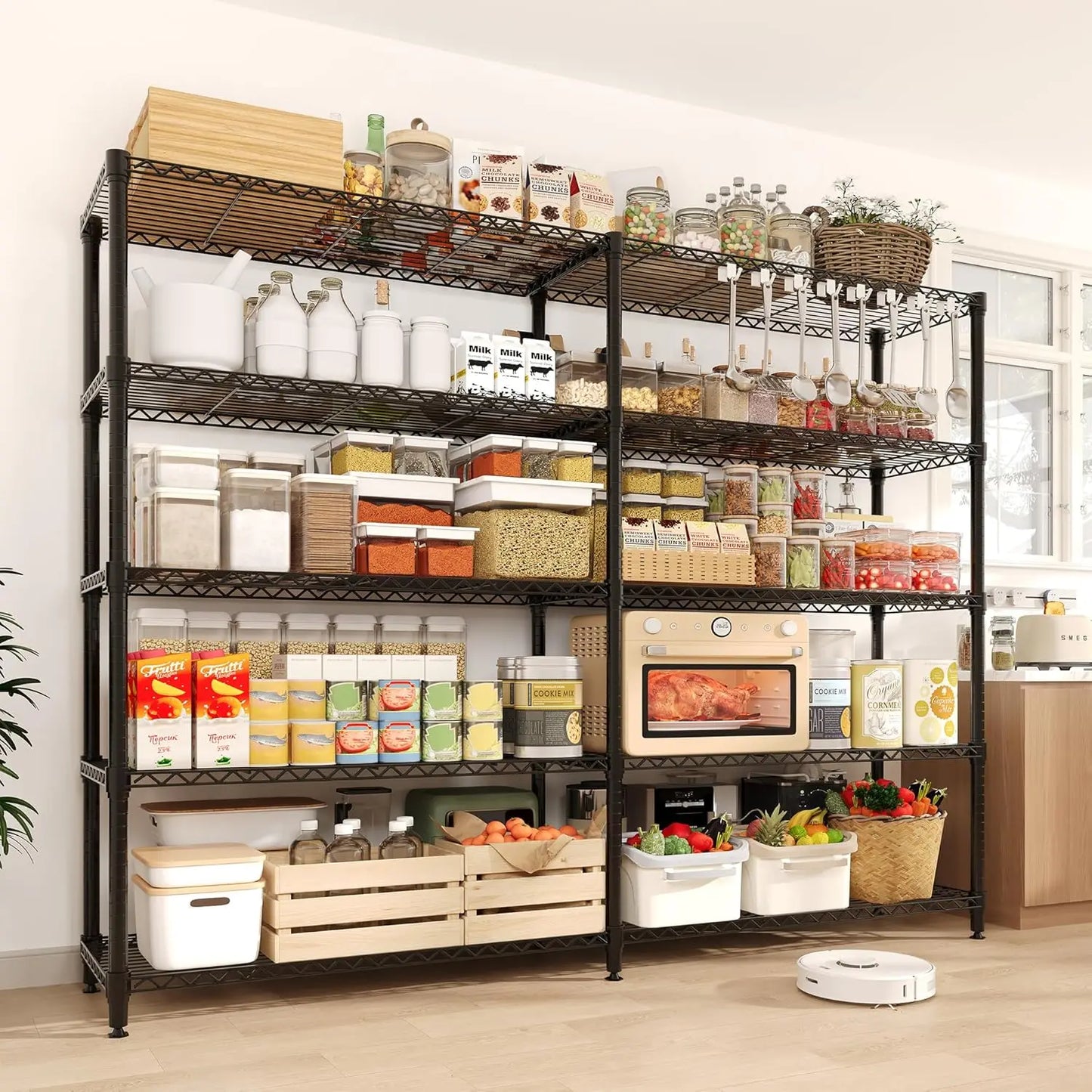 TWISTER.CK Heavy Duty 5 Tier Metal Shelving Unit Garage