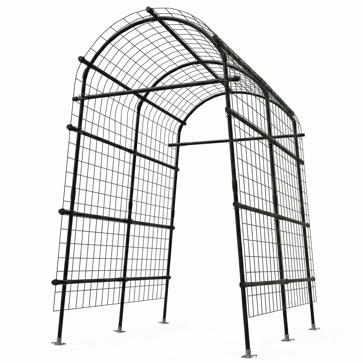 Cucumber Metal Garden Trellis Arch For Raised Bed Climbing Plants
