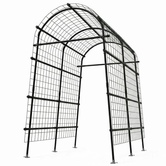 Cucumber Metal Garden Trellis Arch For Raised Bed Climbing Plants