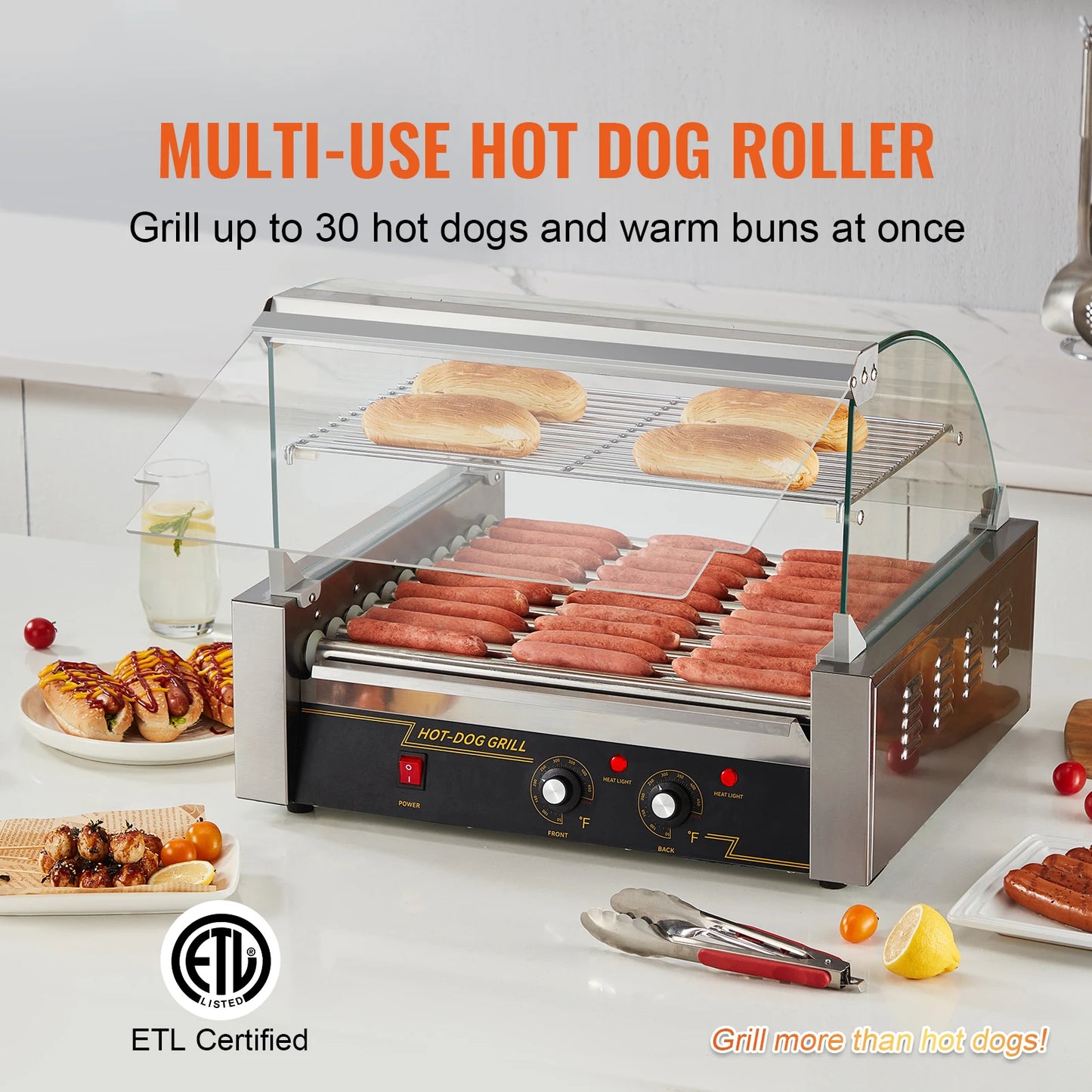 Succebuy Commercial Hot Dog Roller Sausage Maker Grill Machine 110V