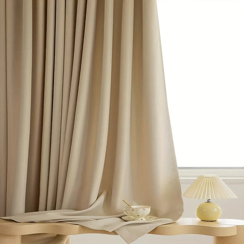 NONECN 2 Piece Blackout Curtain for Living Room and Bedroom