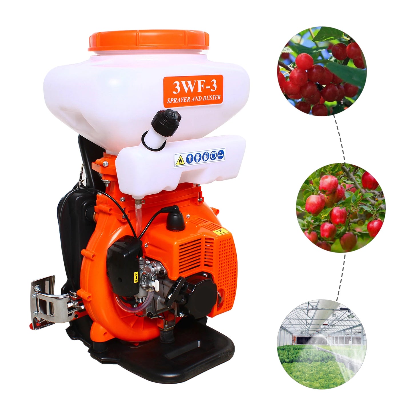 Gas Powered Backpack Sprayer Fogger 41.5cc 2.13kW 7500RPM Garden Sprayer