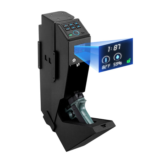 Gun Safe Slider 3 Way Quick Access Fingerprint Password Key