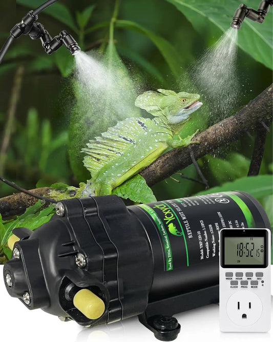 Reptile Fogger Silent Pump Misting System Kit For Terrariums