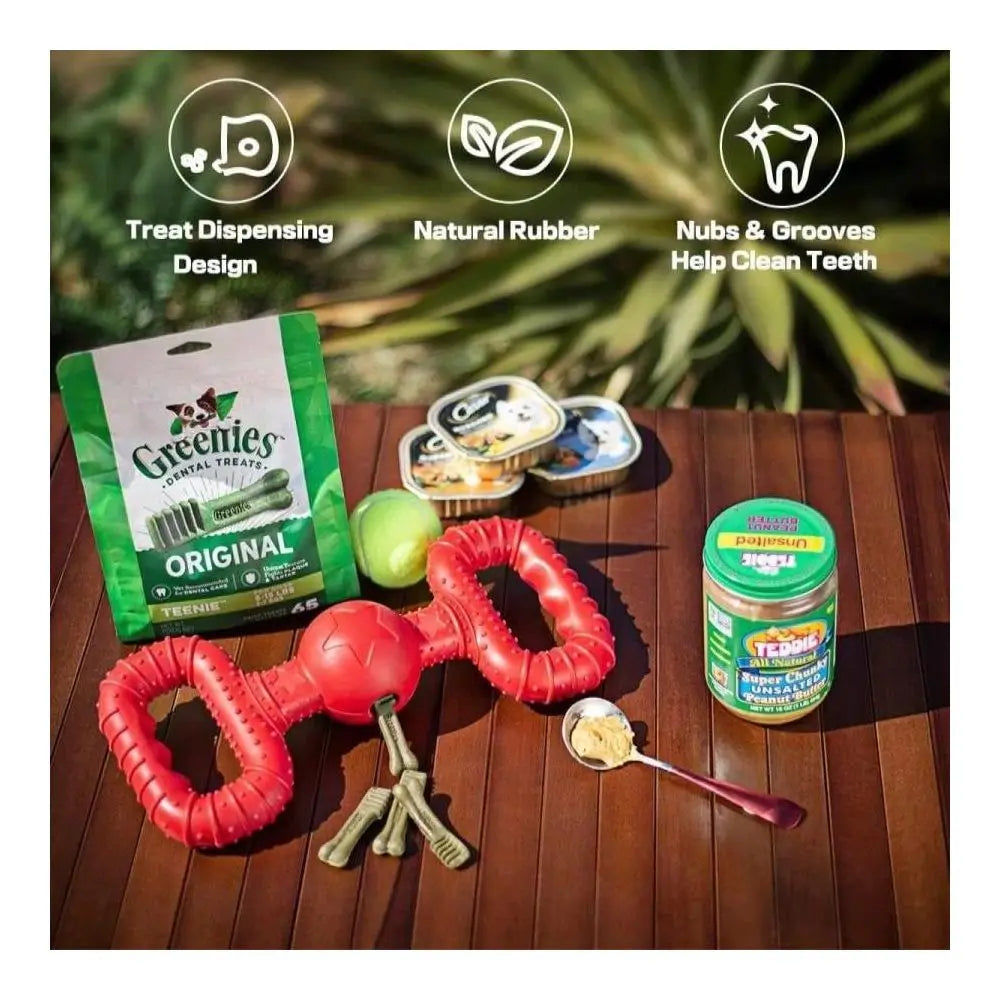 Natural Rubber Dog Toy For Medium Aggressive Chewers Tough Tug War Lifetime