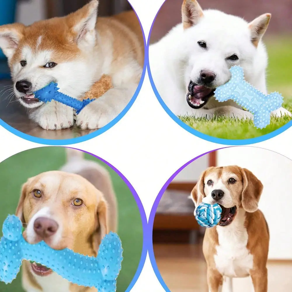 XMSJ Puppy Toys 15 Pack Chew Rope Balls Treat Balls