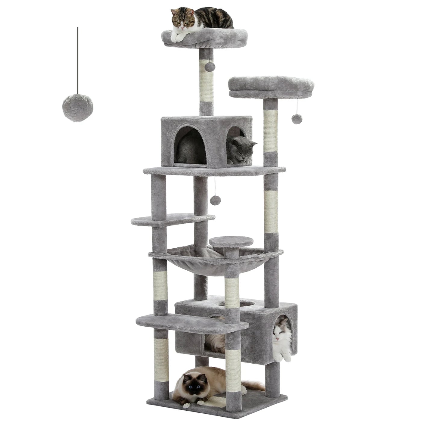 PAWZ Road Cat Tree Tower Indoor Scratching Posts Hammock Perches