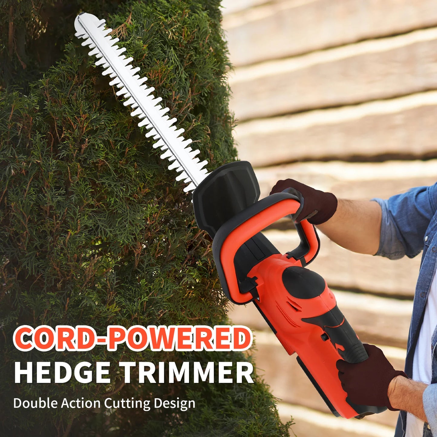 Cordless Hedge Trimmer With 3Ah Battery And Charger Garden