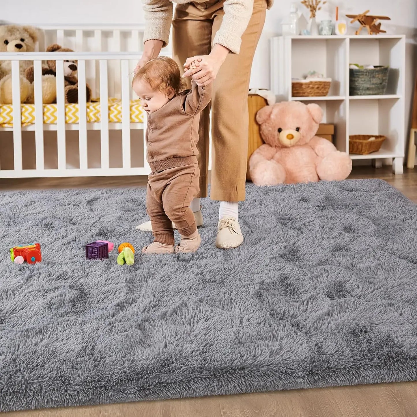 Soft Modern Indoor Shaggy Rug Non Slip for Living Room