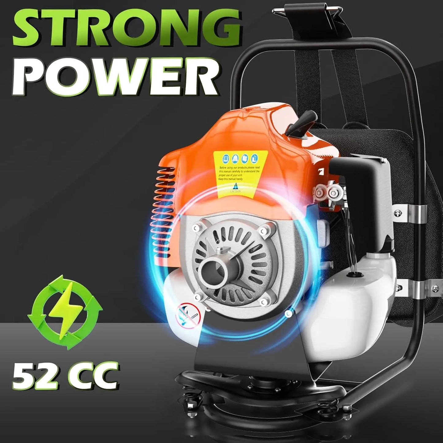 Gas Powered 3 In 1 Backpack Trimmer Cutter Weed Wacker
