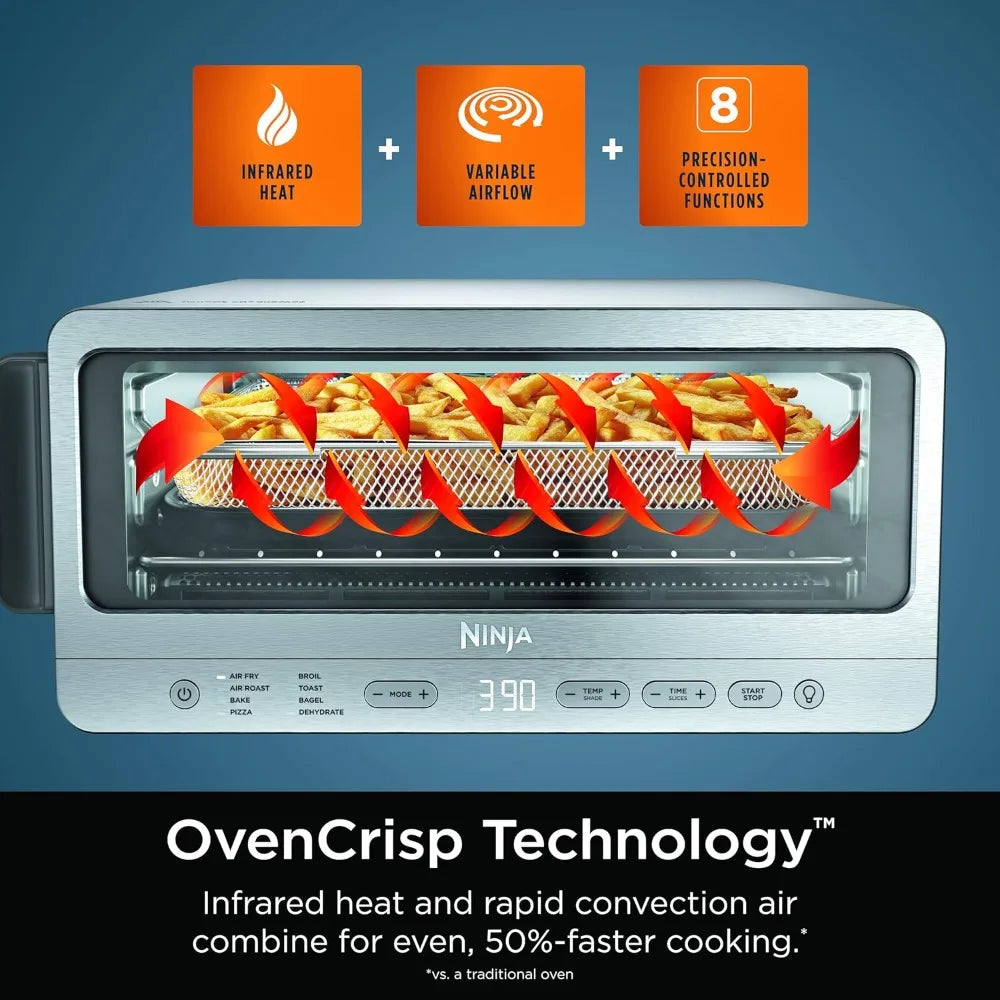 Ninja Air Fryer Toaster Oven Combo Eight In One With Auto Cook
