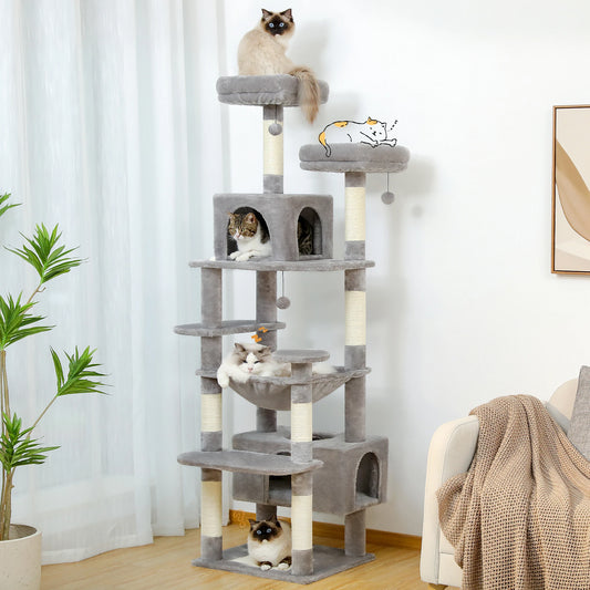 PAWZ Road Cat Tree Tower Indoor Scratching Posts Hammock Perches