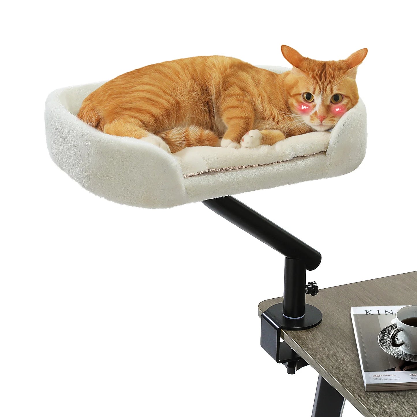PAWZ Road Cat Desk Bed 360 Rotatable Stand With Adjustable Hammock