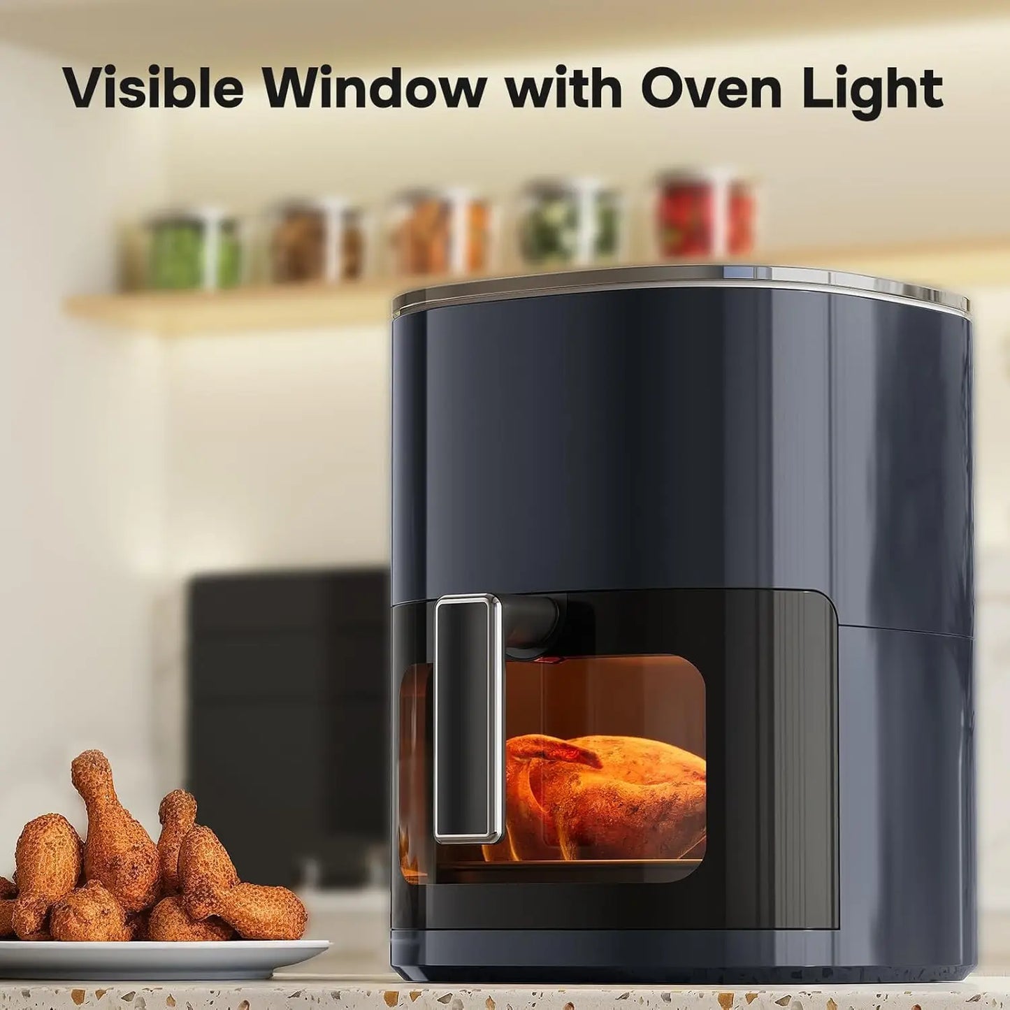 12-in-1 Digital Air Fryer With Visible Window 1700W Healthy Cooking