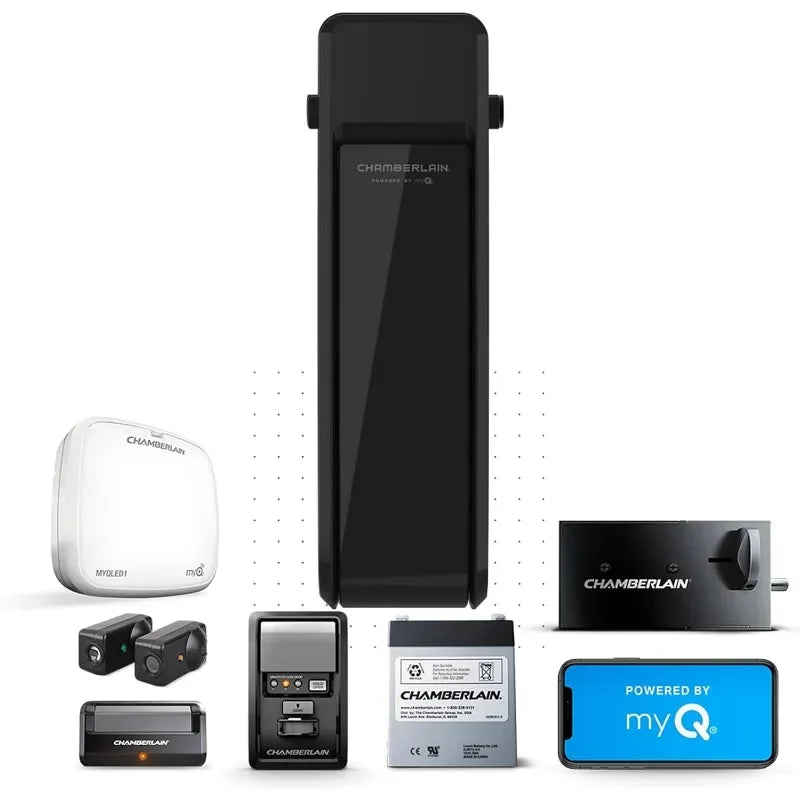Ultra-Quiet Wall Mounted Garage Door Opener With LED Lighting