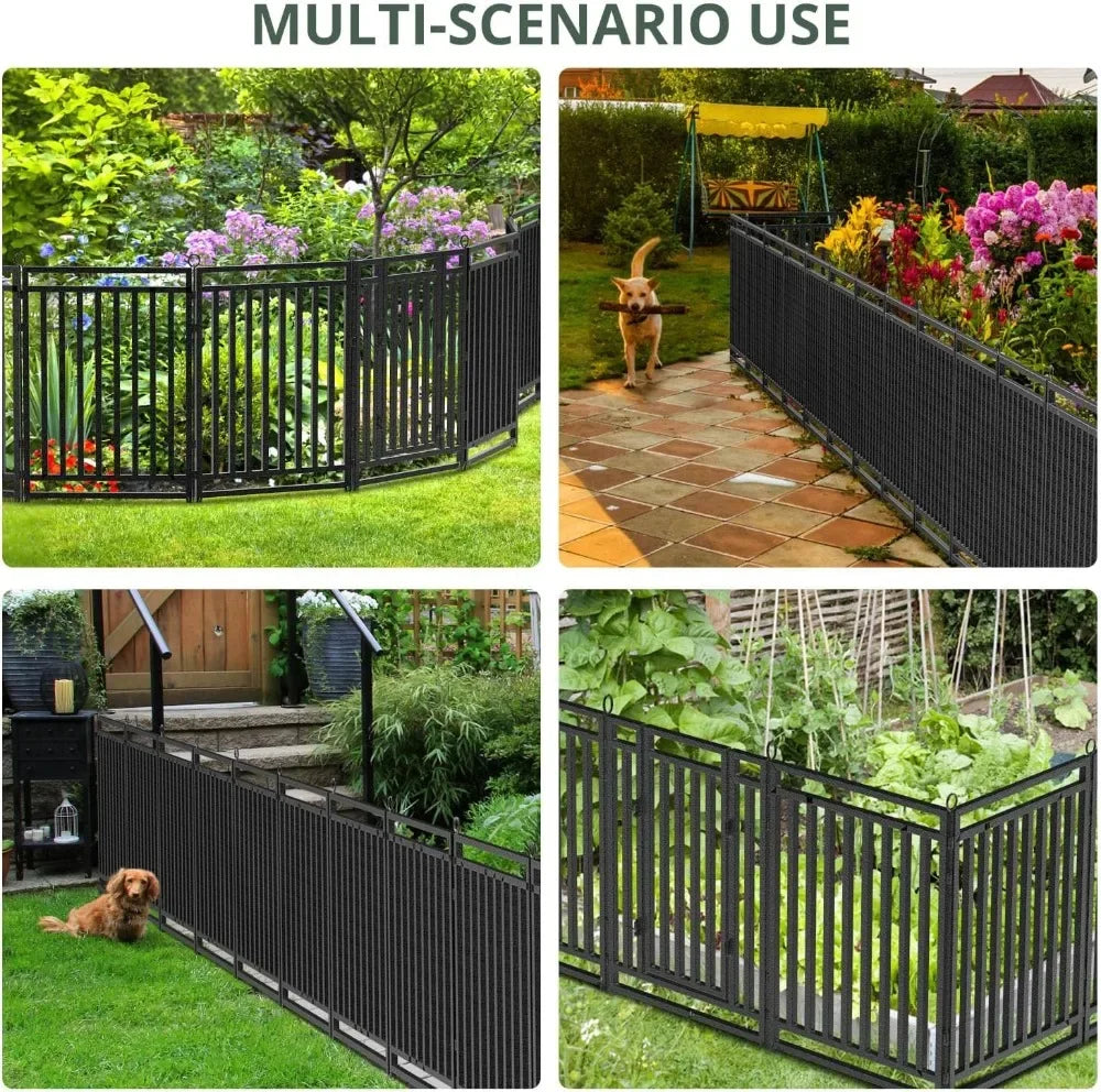 Heavy Duty Metal Garden Fence For Outdoor Patio And Flowerbeds
