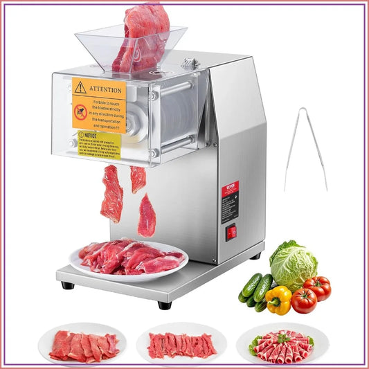 850W Commercial Meat Slicer Stainless Steel Electric Food Cutter