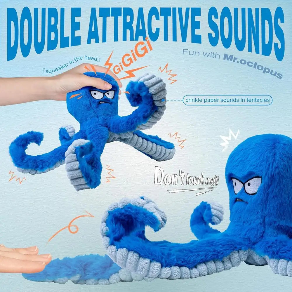 Tough Dog Toys Interactive Squeaky Tug Toy For Aggressive Chewers