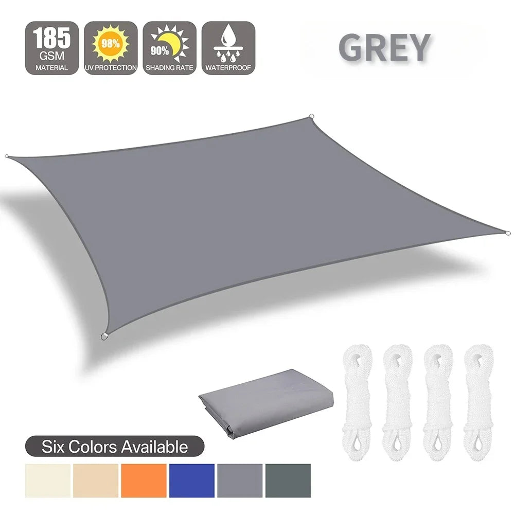 Waterproof Shade Sail Outdoor Sun Shelter For Patio UV Protection