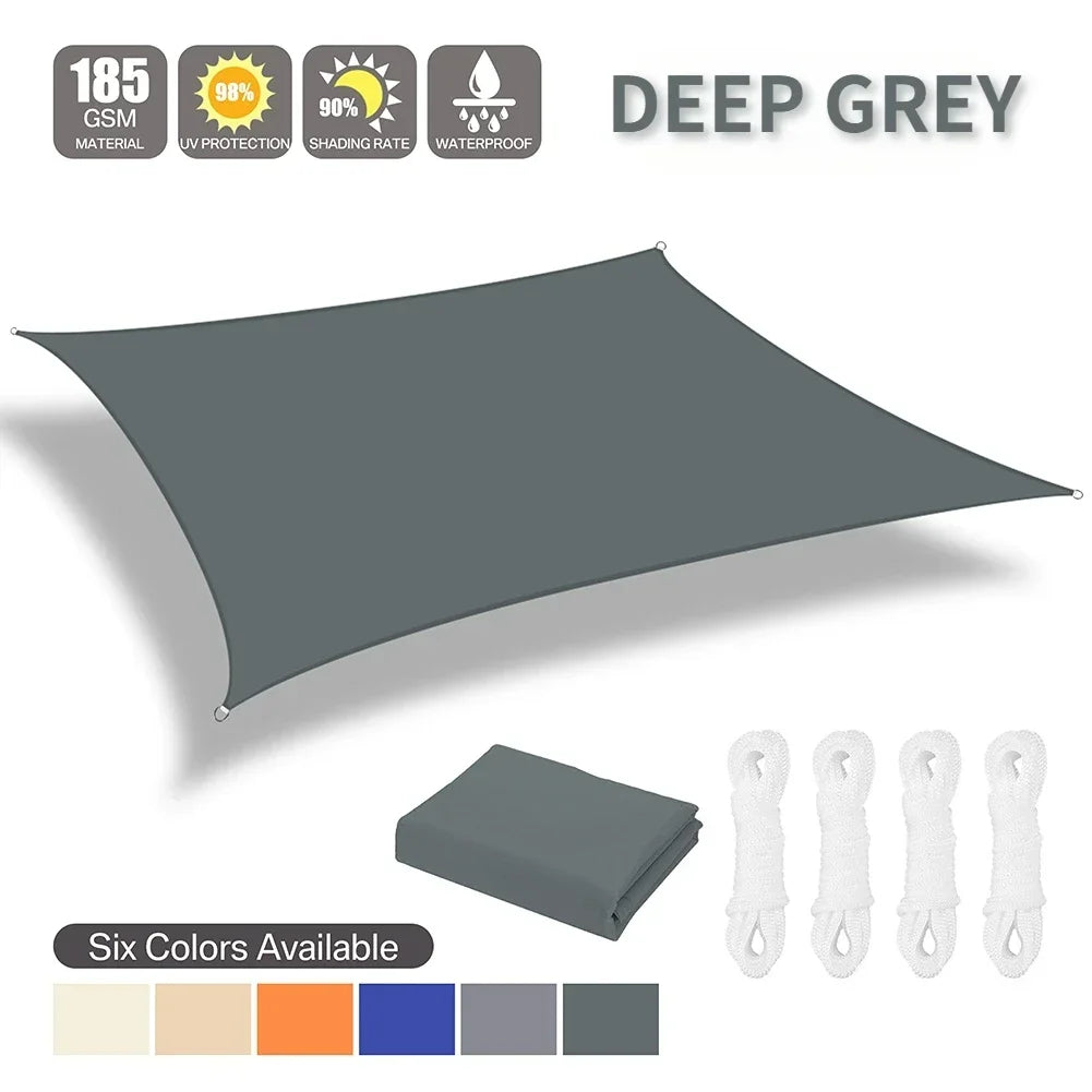 Waterproof Shade Sail Outdoor Sun Shelter For Patio UV Protection