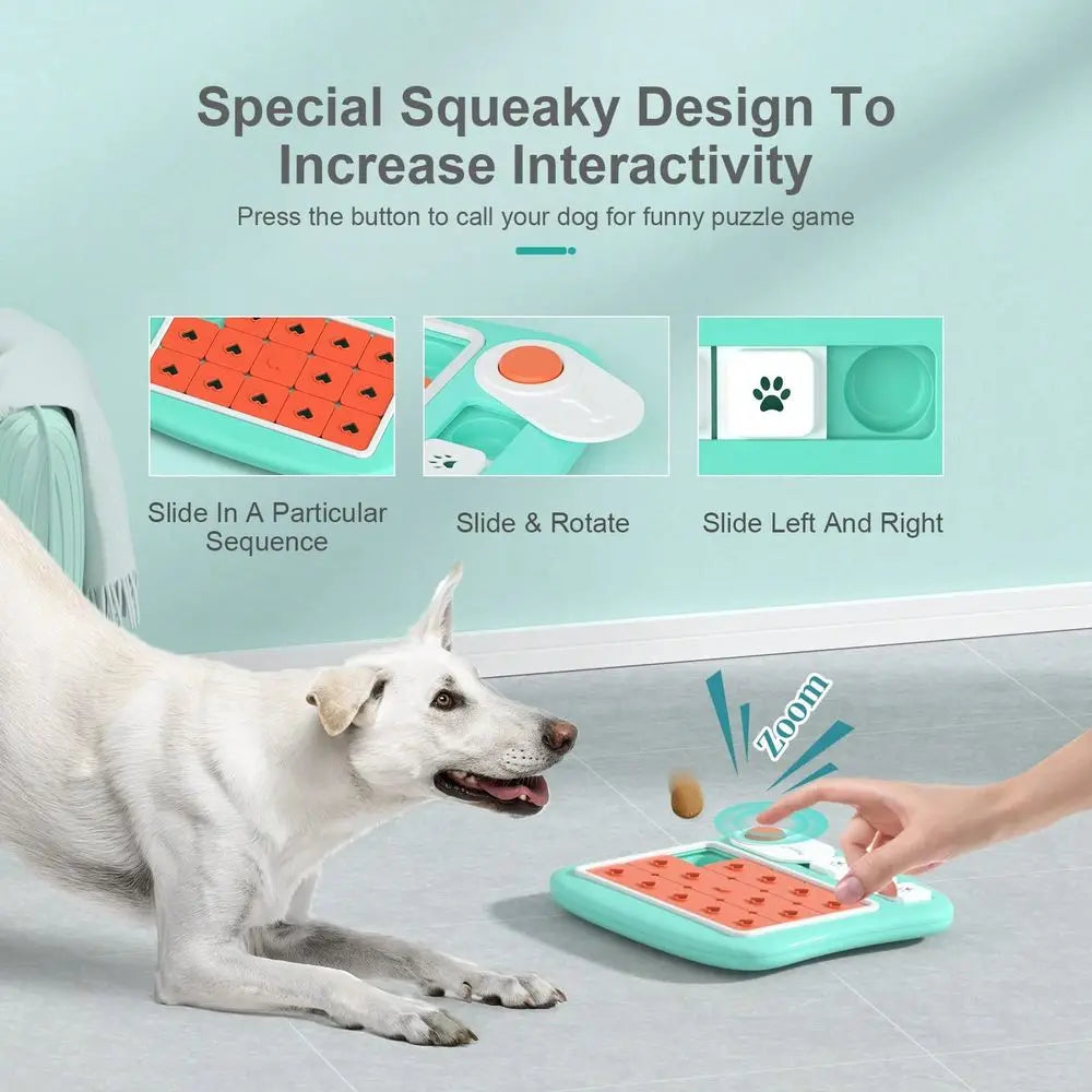XMSJ Puzzle Treat Dispensing Dog Toy For IQ Training Enrichment