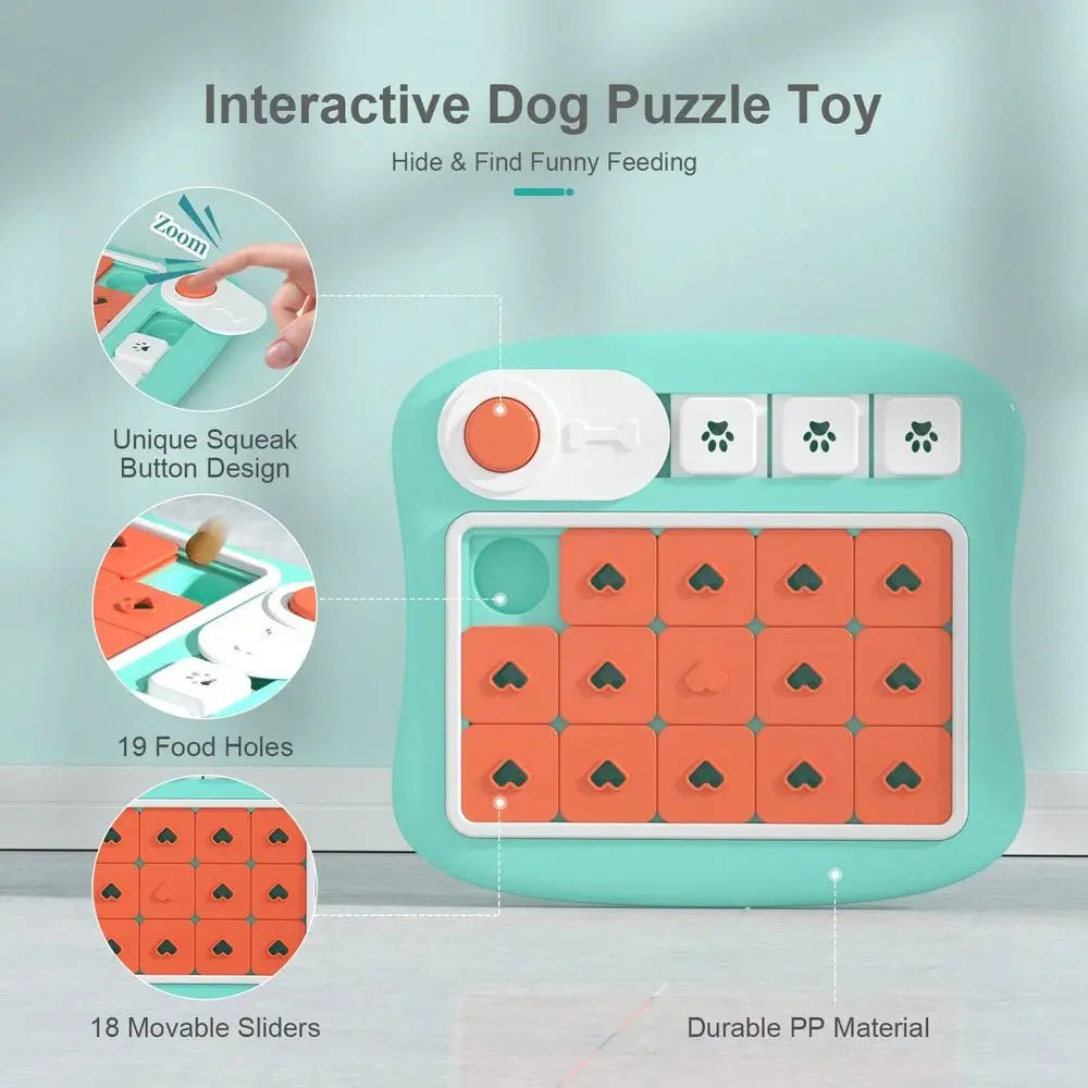XMSJ Puzzle Treat Dispensing Dog Toy For IQ Training Enrichment