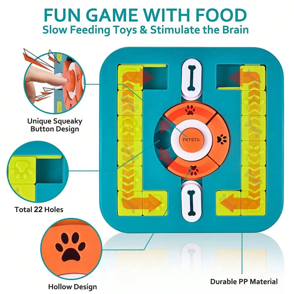 XMSJ Puzzle Treat Dispensing Dog Toy For IQ Training