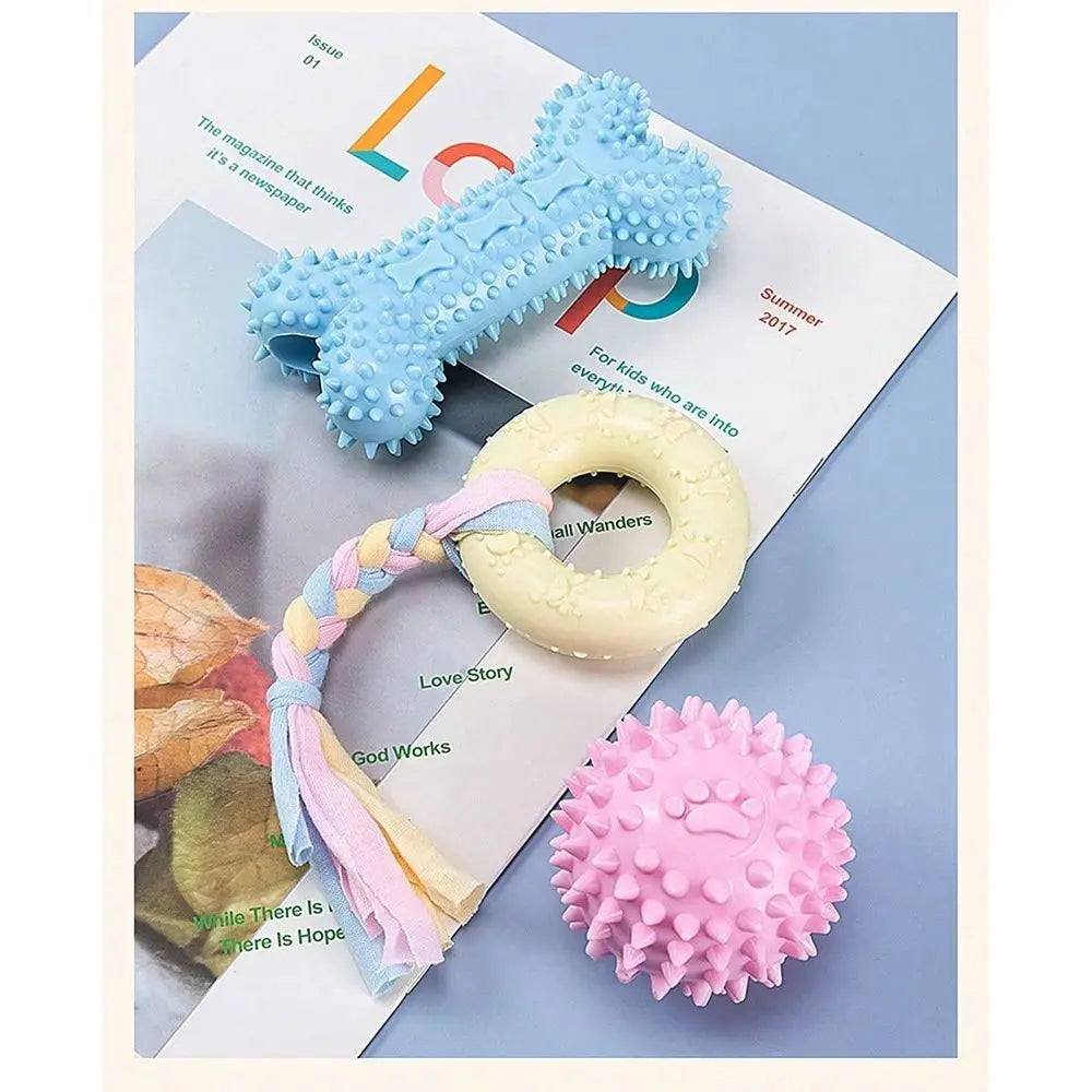 XMSJ Dog Chew Toy Set Interactive Rope Toys For Puppies