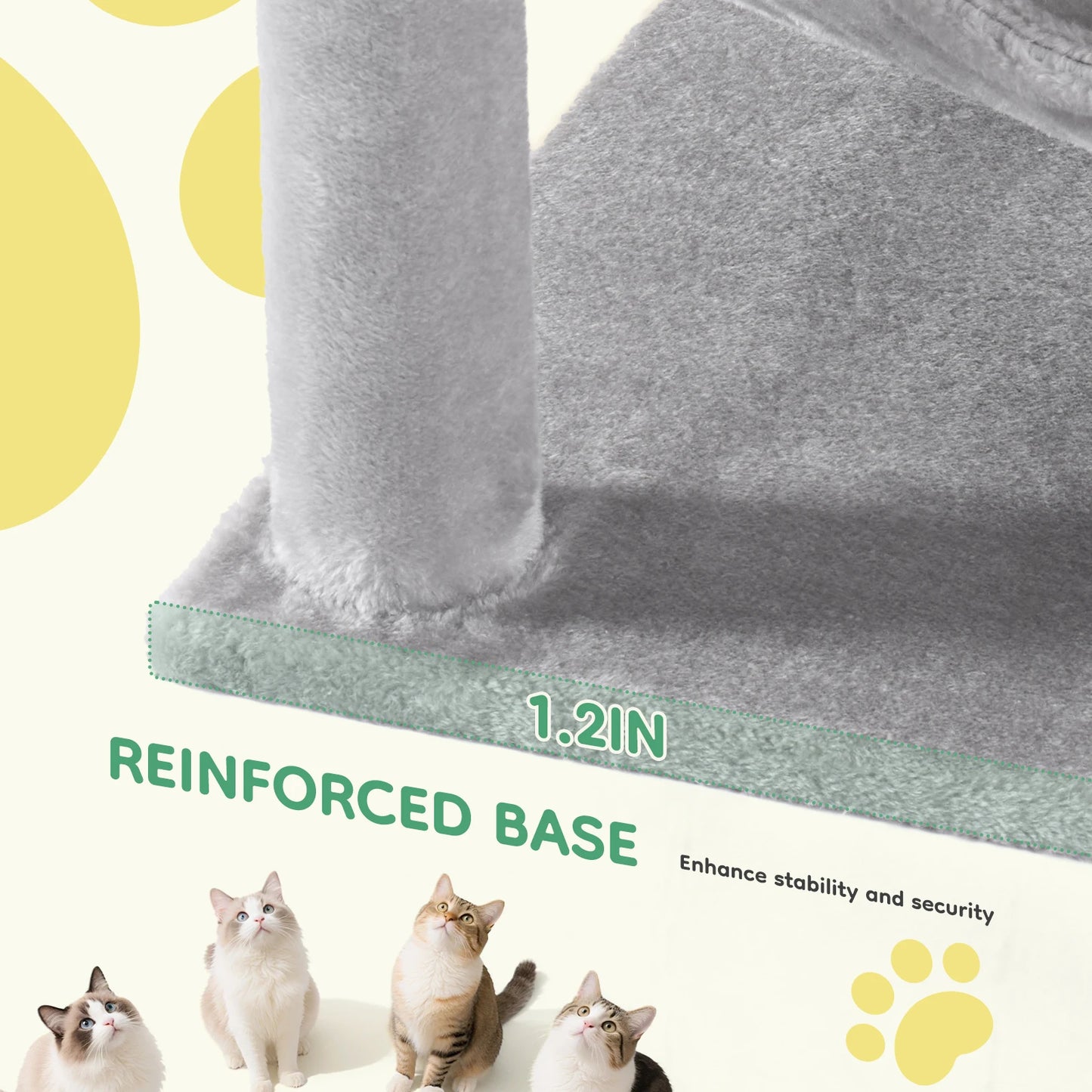 JHK Cat Tree Multi Level Tall Climbing Tower For Indoor Cats