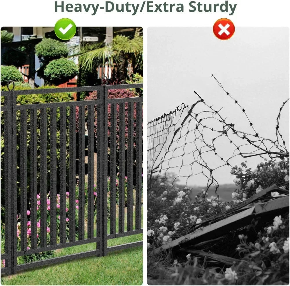 Heavy Duty Metal Garden Fence For Outdoor Patio And Flowerbeds